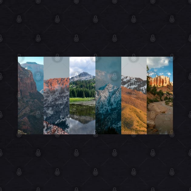 Utah Mountain Collage by stermitkermit